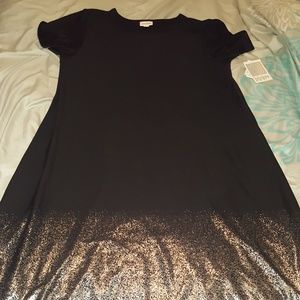NWT XL Elegant Carly Black w Silver